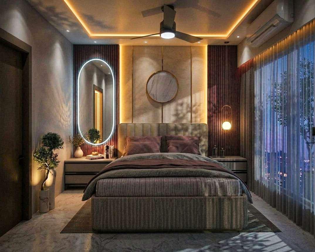The Samal Residence - Serene light-filled living area with refined joinery